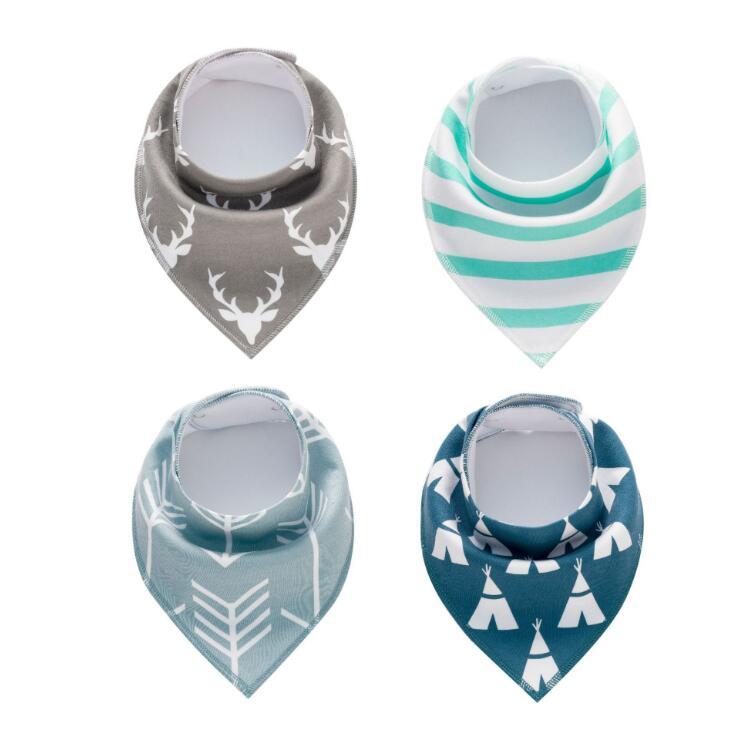 4‑Pack Bandana Bibs - Little Luppo