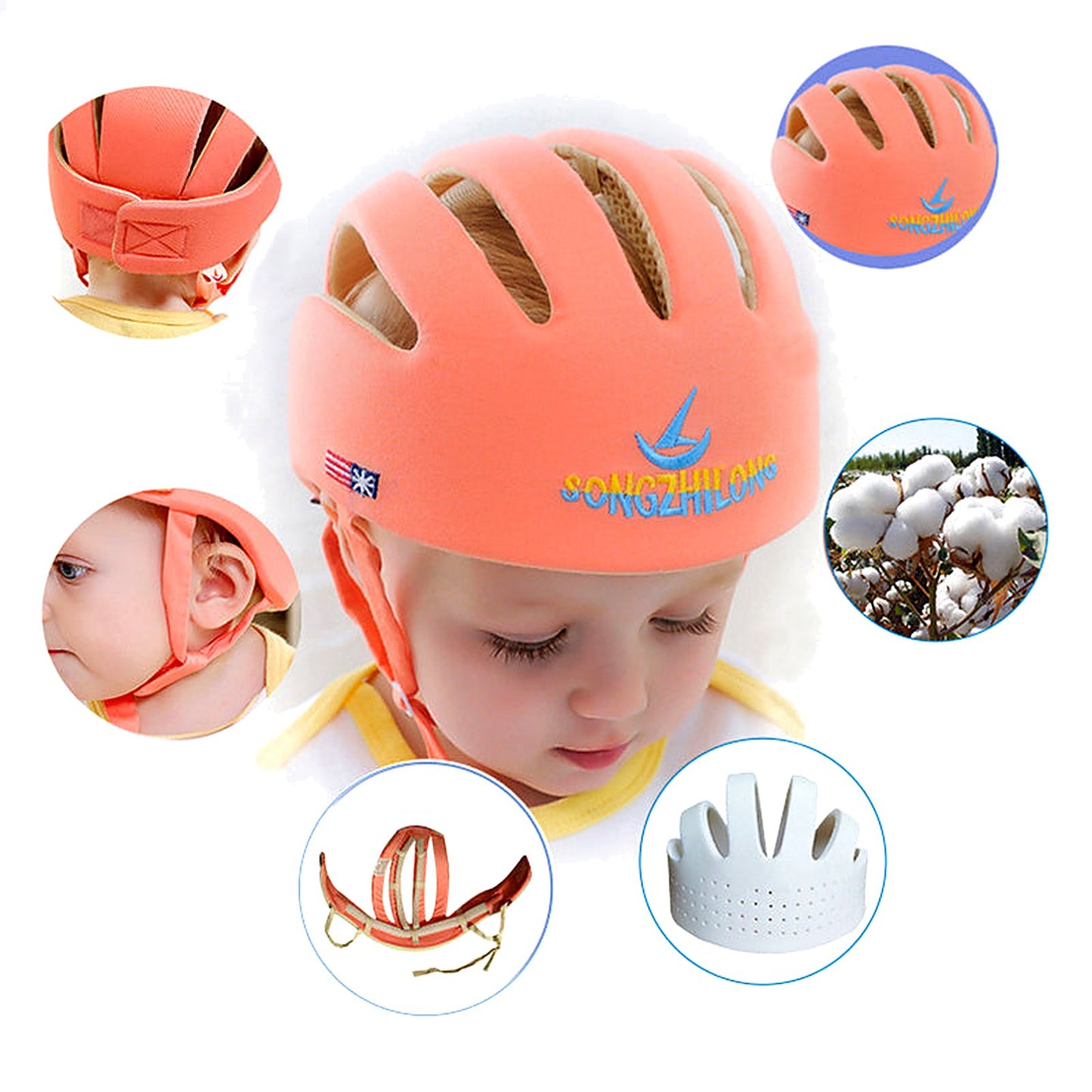Shock‑Absorbent Baby Protective Headguard - Little Luppo