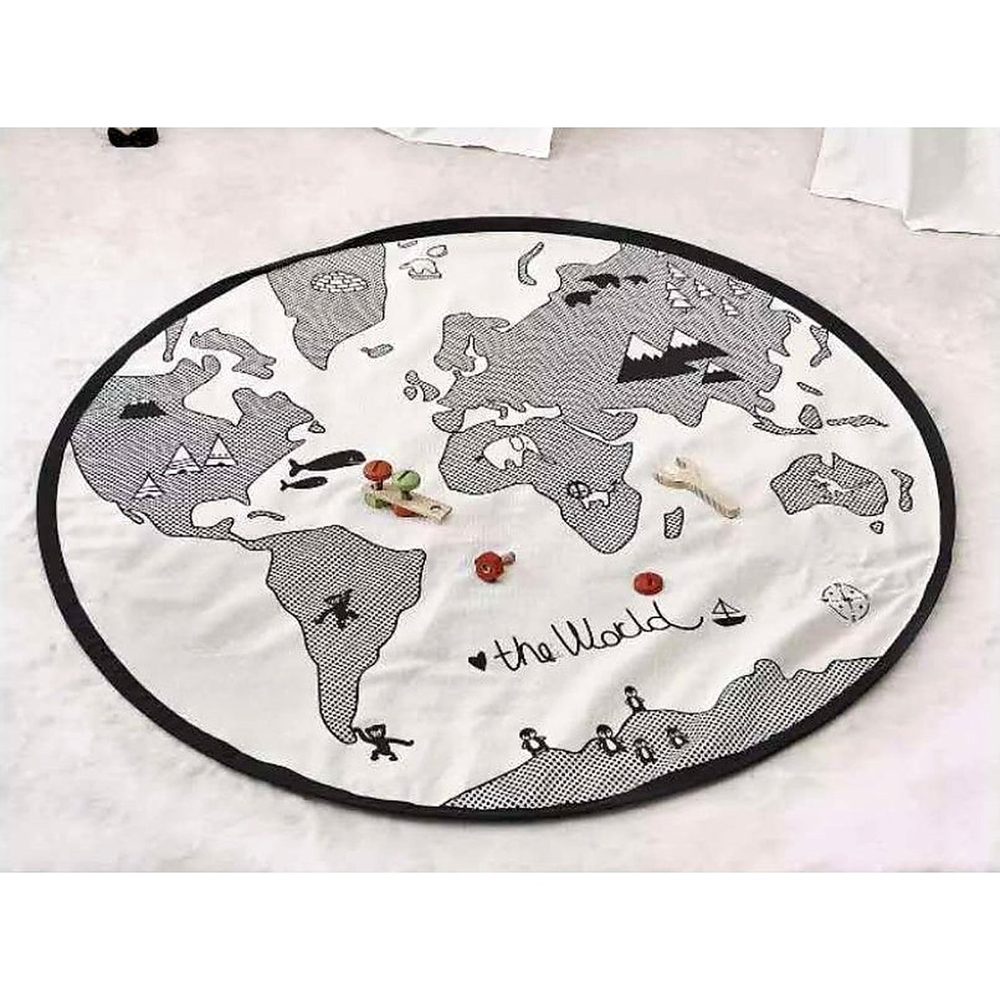 World Map Baby Crawling Play Mat - Little Luppo