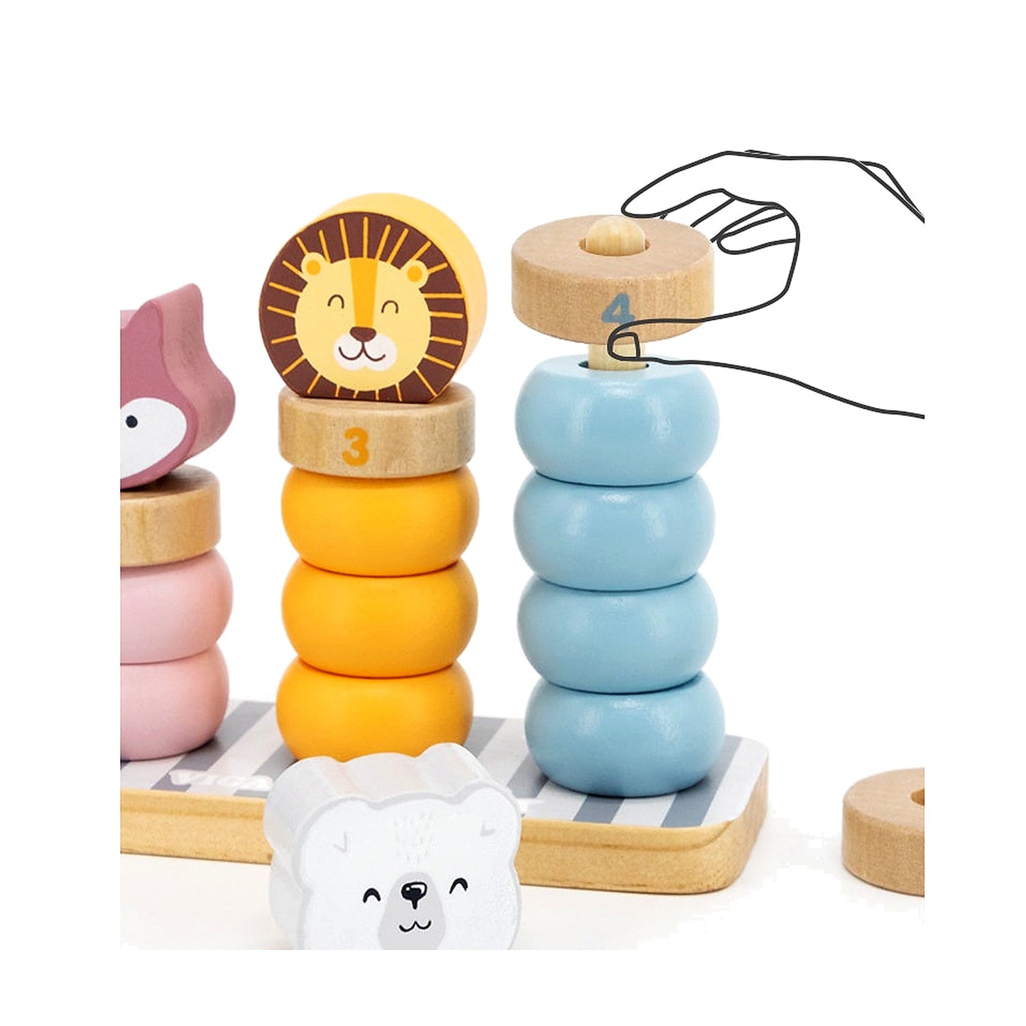 Kids’ Wooden Animal Building Blocks - Little Luppo
