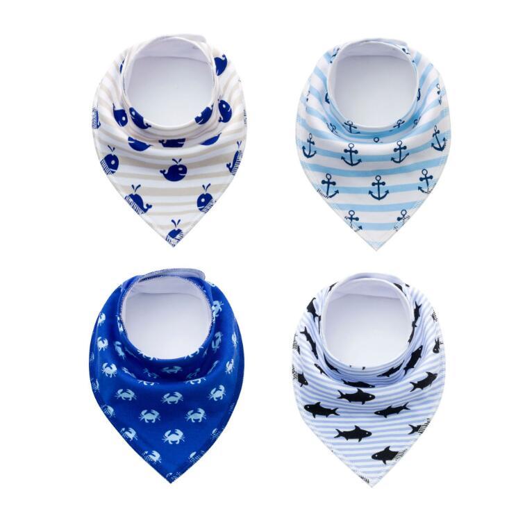 4‑Pack Bandana Bibs - Little Luppo