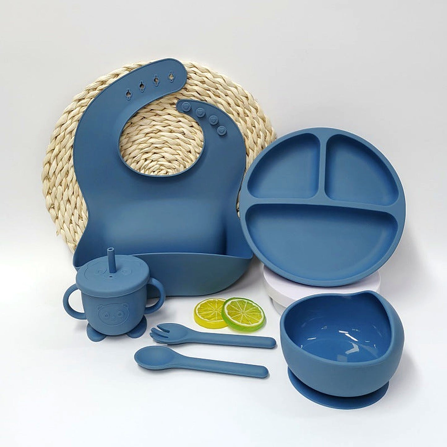 Infant And Toddler Feeding Training Silicone Suction-cup Placemat And Silicone T - View 5 | Little Luppo