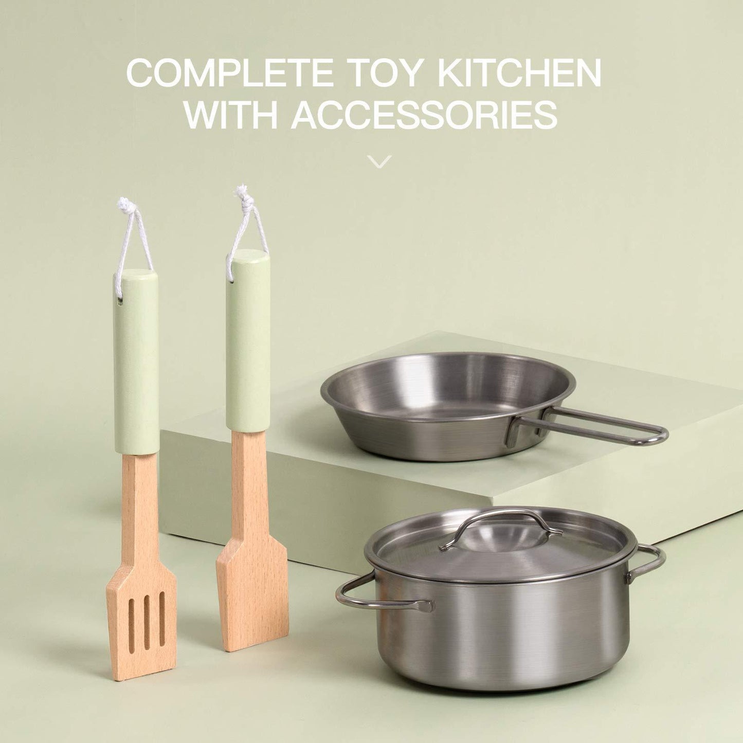 3D Wooden Play Kitchen - Little Luppo