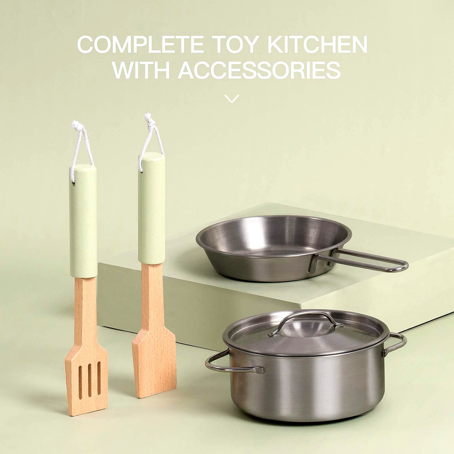 3D Wooden Play Kitchen - Little Luppo