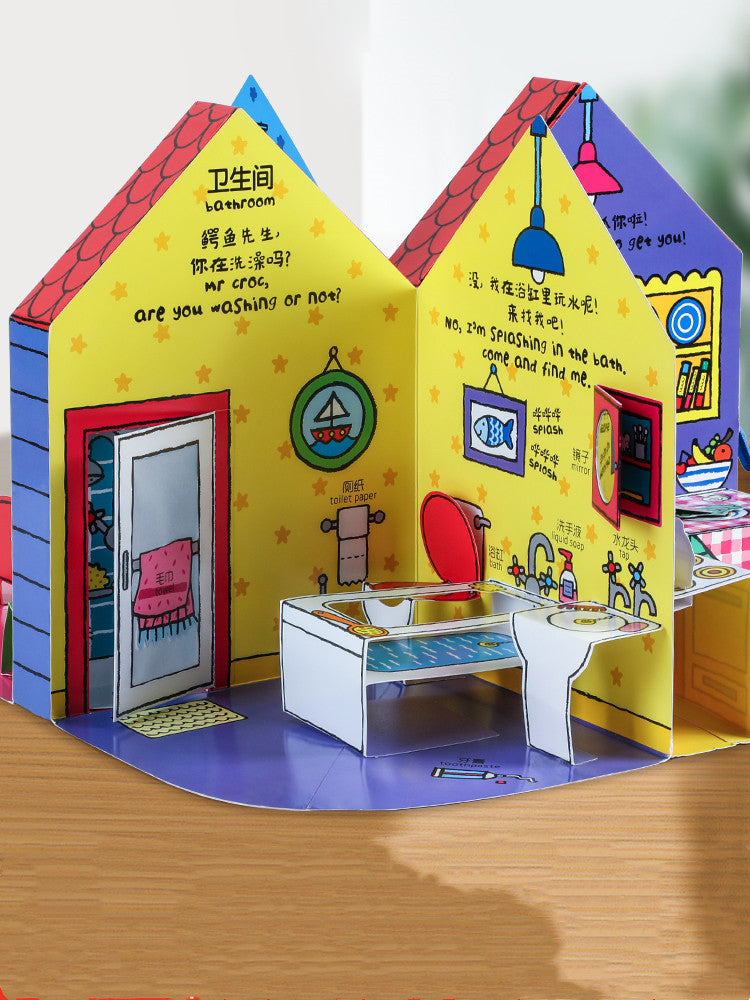 3D Baby Playhouse Pop‑Up Book - Little Luppo