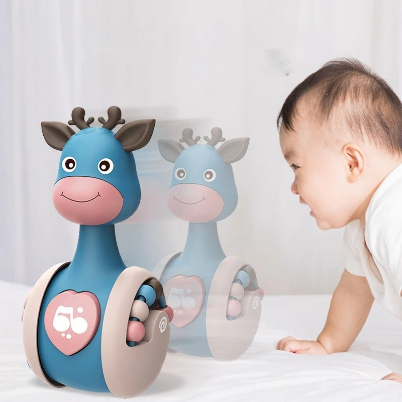 Sliding Deer Baby Rattle Tumbler - Little Luppo