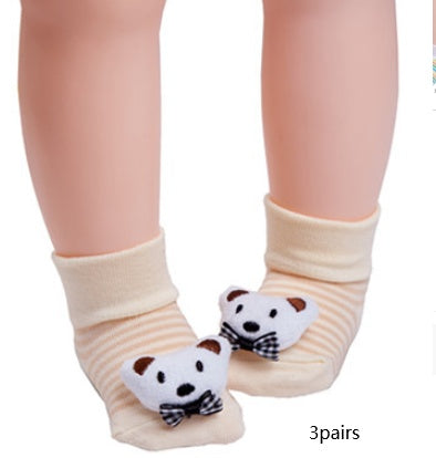Cute Baby Animal Doll Baby Three-dimensional Socks - Little Luppo