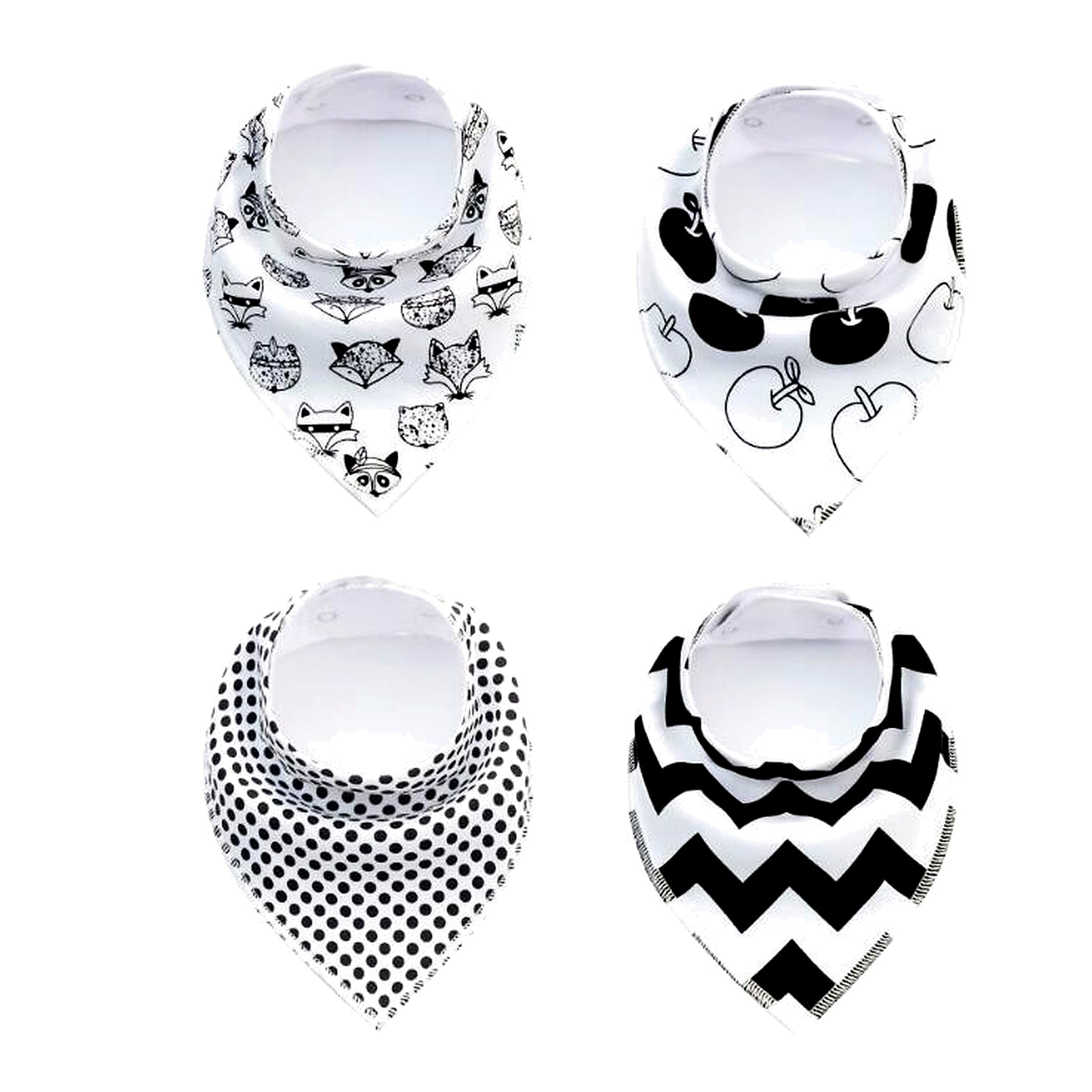 4‑Pack Bandana Bibs - Little Luppo