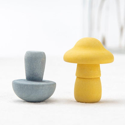 Simulation Mushroom Picking Game Wooden Toys - Little Luppo