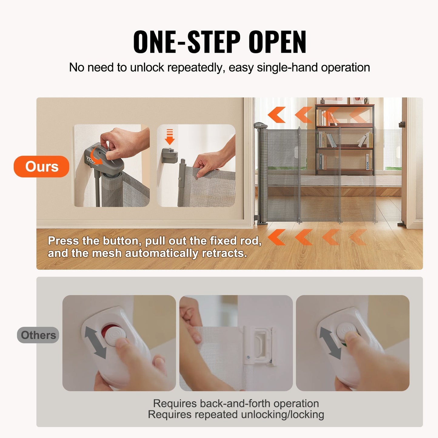 Retractable Safety Gate 60 - Little Luppo