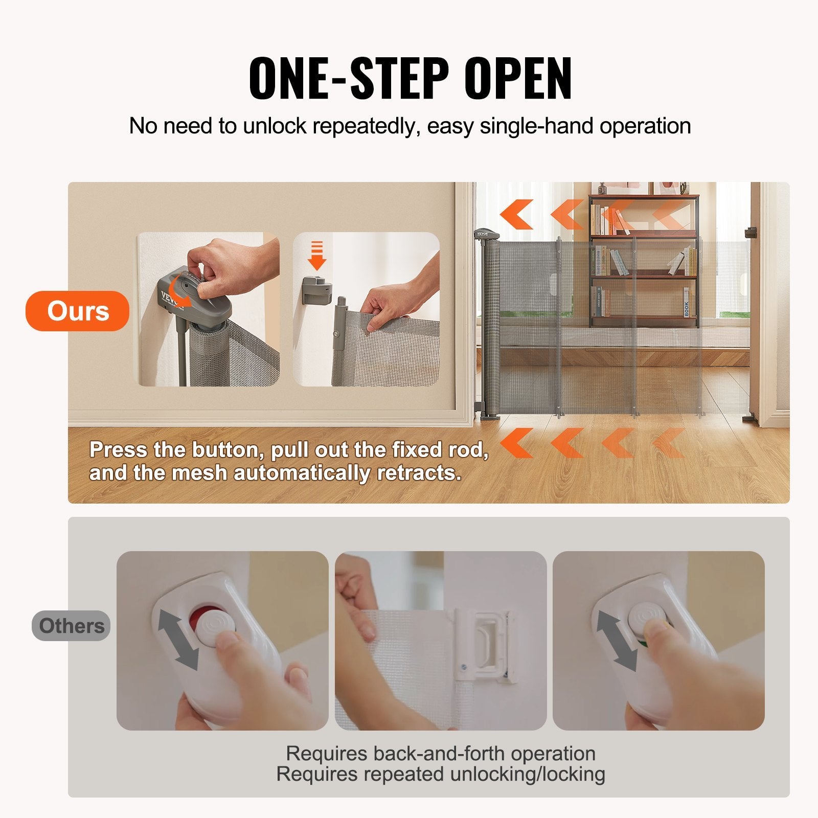 Retractable Safety Gate 60 - Little Luppo