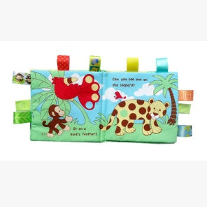 Animal Embroidery Baby Cloth Books - Little Luppo