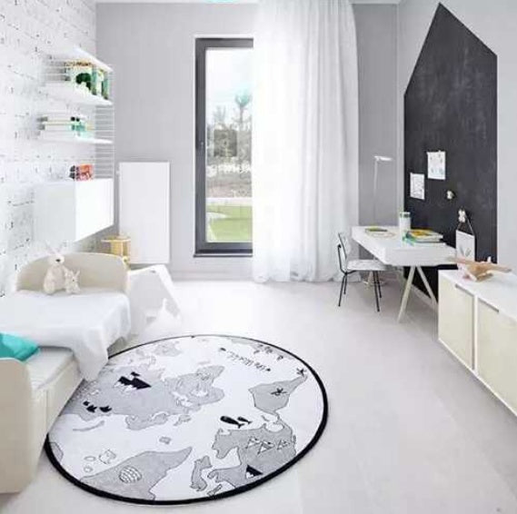 World Map Baby Crawling Play Mat - Little Luppo