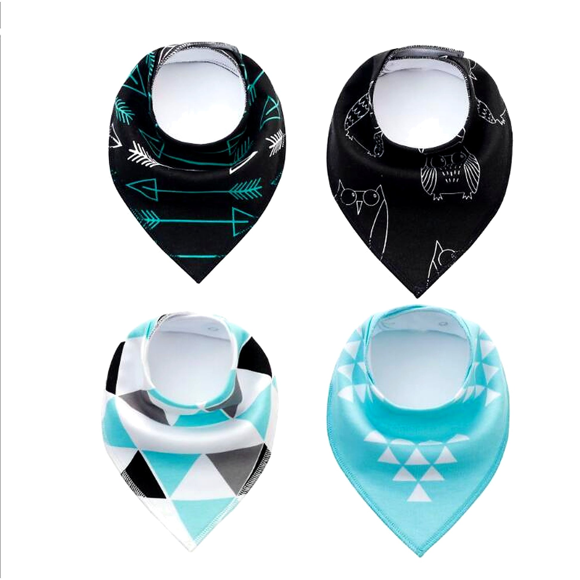 4‑Pack Bandana Bibs - Little Luppo