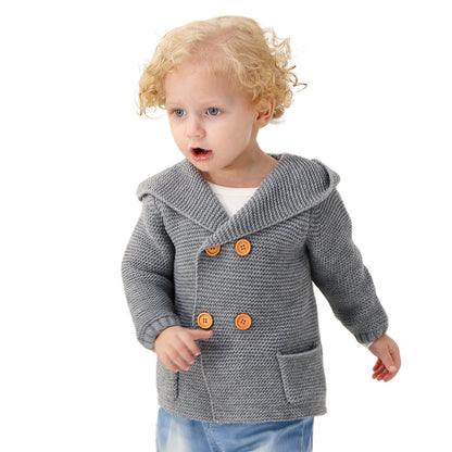 Boys’ Hooded Cardigan Sweater - Little Luppo