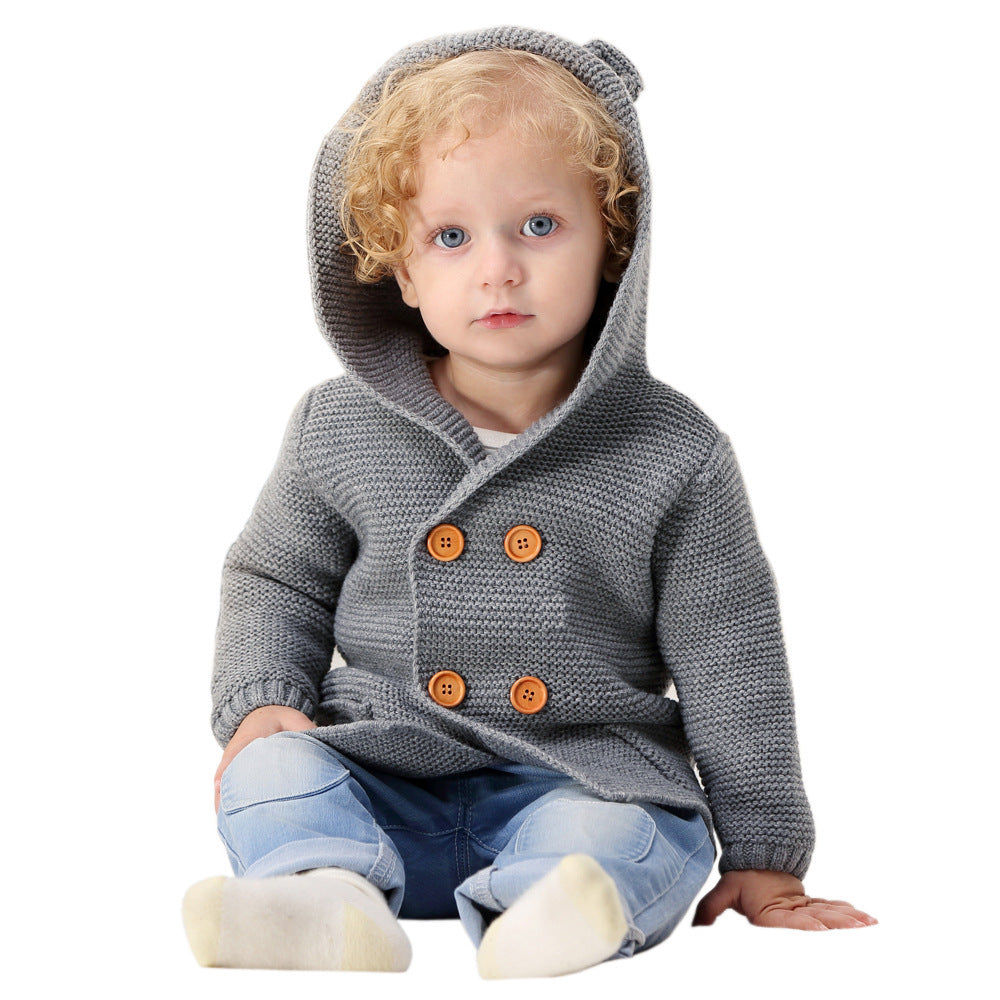 Boys’ Hooded Cardigan Sweater - Little Luppo
