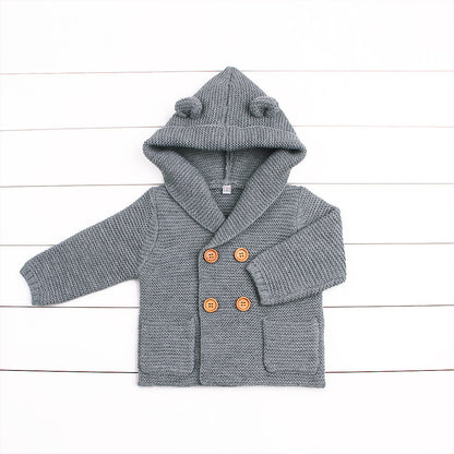 Boys’ Hooded Cardigan Sweater - Little Luppo
