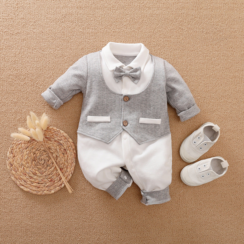 Soft Cotton Long‑Sleeve Baby Bodysuit - Little Luppo