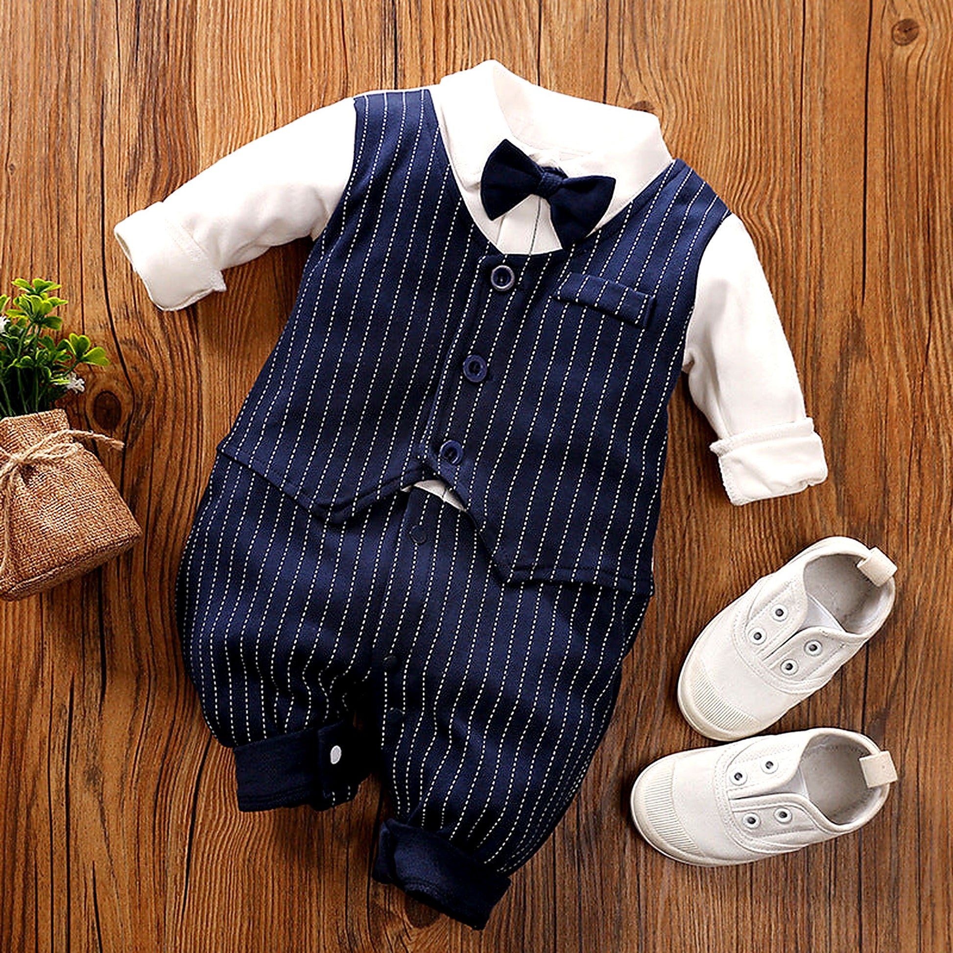 Soft Cotton Long‑Sleeve Baby Bodysuit - Little Luppo