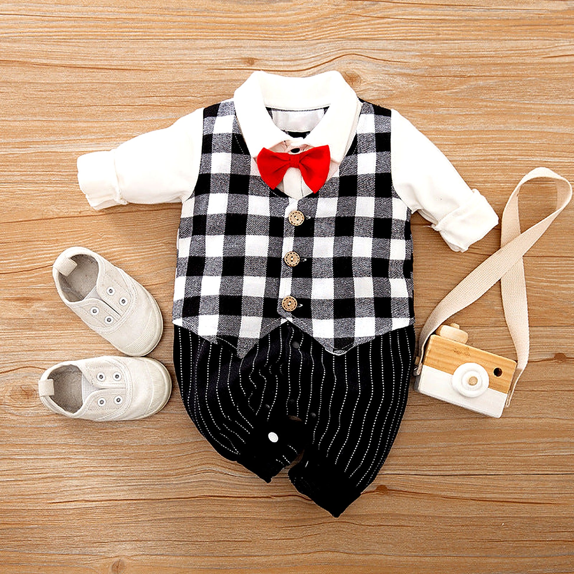 Soft Cotton Long‑Sleeve Baby Bodysuit - Little Luppo