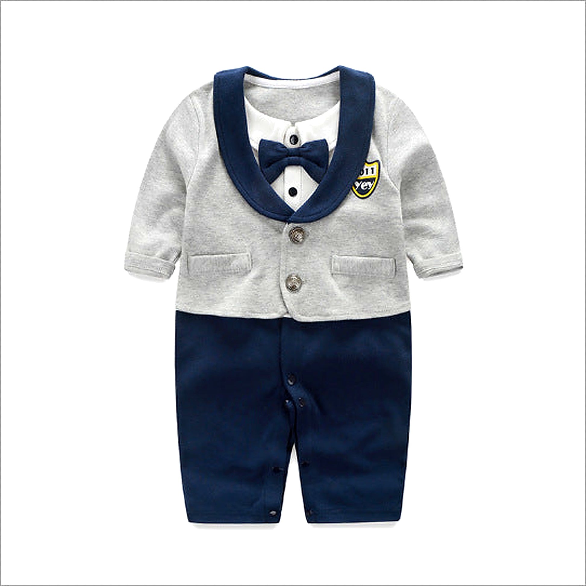 Soft Cotton Long‑Sleeve Baby Bodysuit - Little Luppo