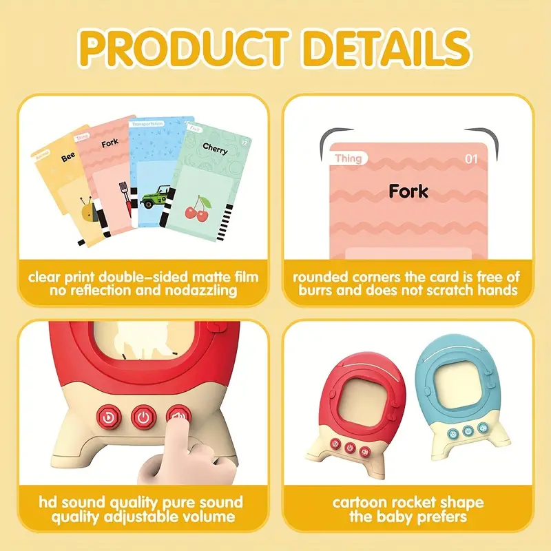 Toddler Toys Talking Flash Cards - Little Luppo