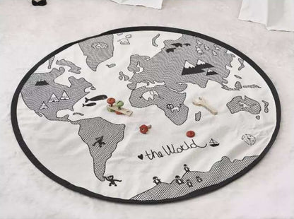 World Map Baby Crawling Play Mat - Little Luppo