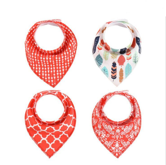 4‑Pack Bandana Bibs - Little Luppo
