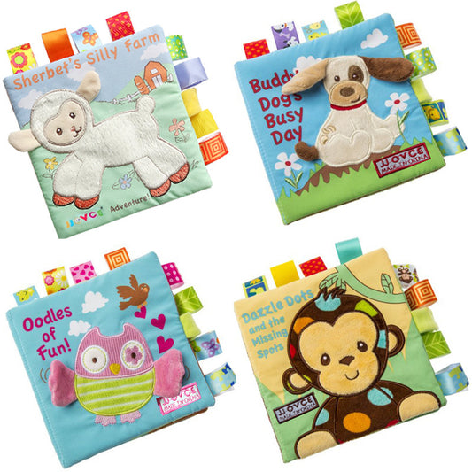 Animal Embroidery Baby Cloth Books - Little Luppo