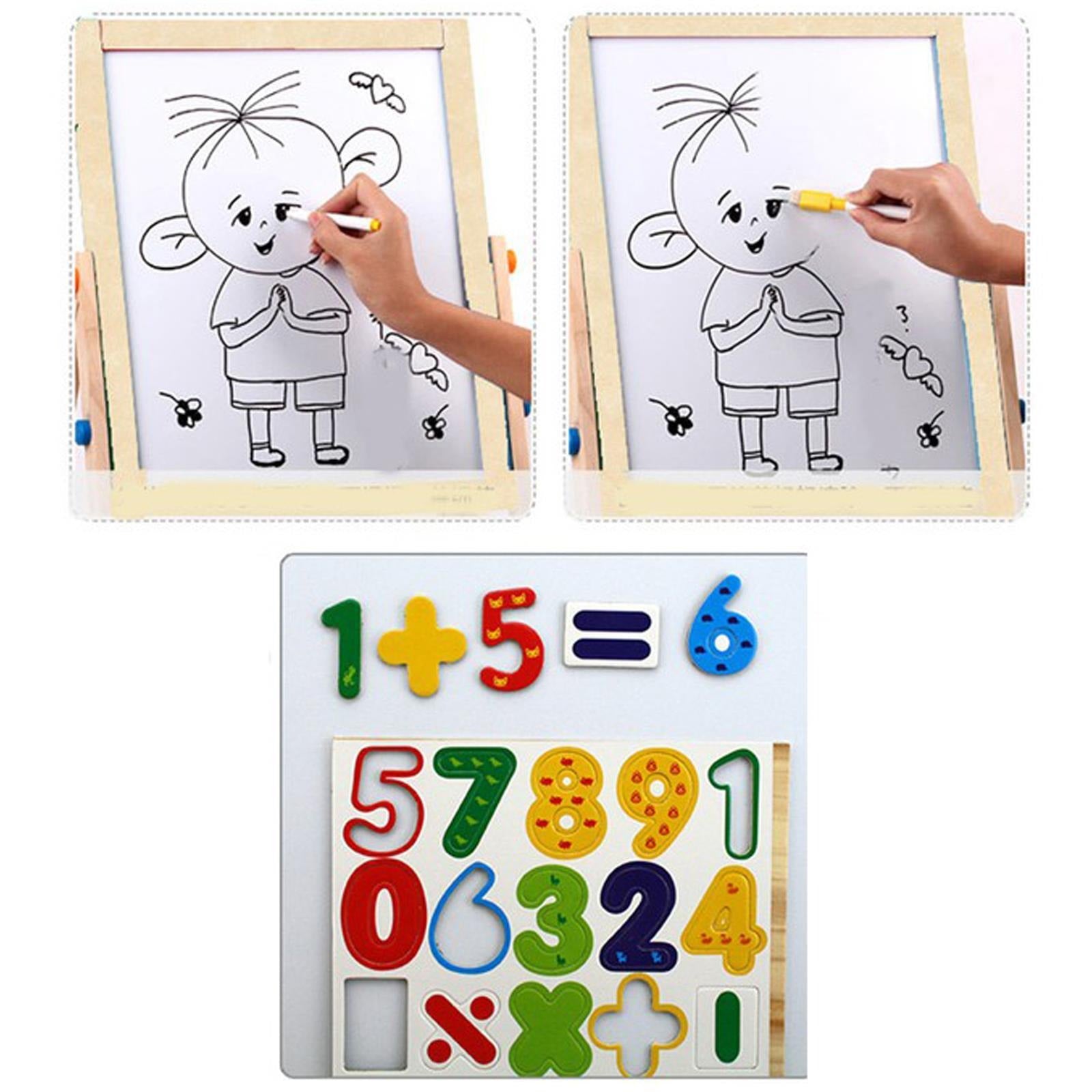Kids 2 In 1 Wooden Blackboard Whiteboard Children Art Easel - View 2