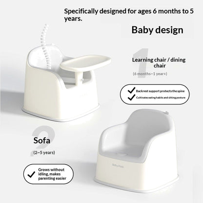 Convertible Baby High Chair - Back View | Premium Baby Room Essentials