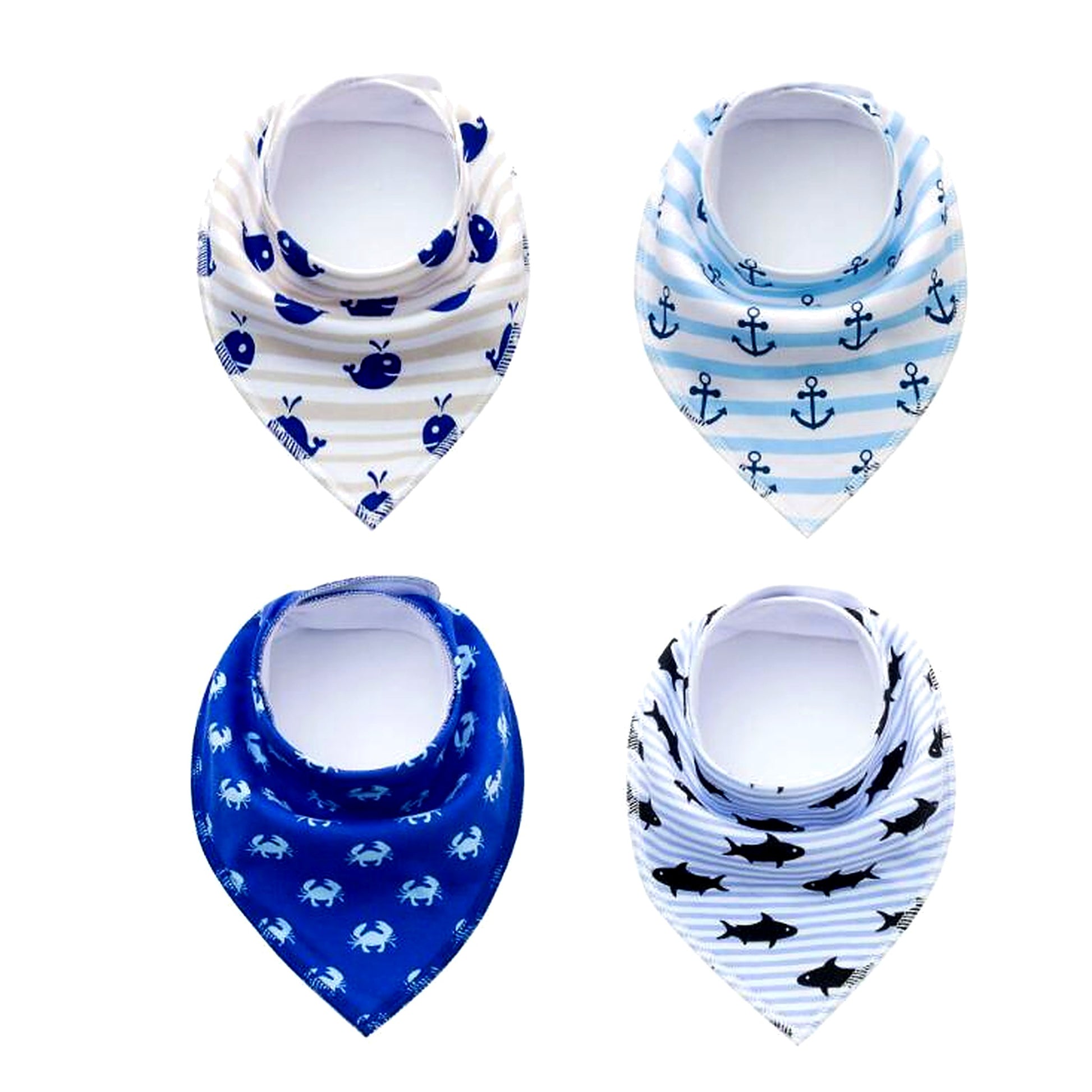 4‑Pack Bandana Bibs - Little Luppo