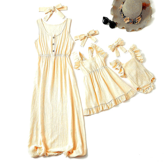 Matching Mom & Baby Cotton Set - Premium Accessories for Babies | Little Luppo