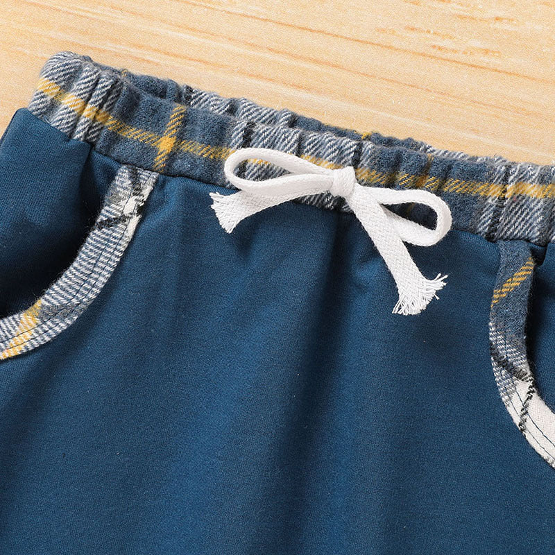 Boys’ Plaid Hoodie & Pants - Little Luppo