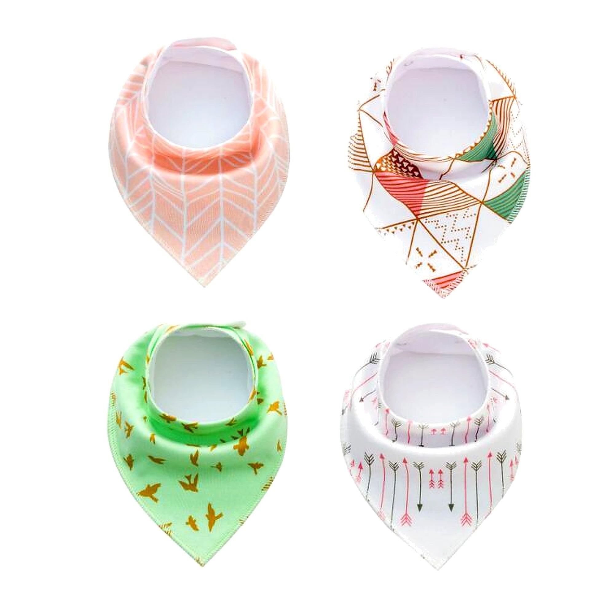 4‑Pack Bandana Bibs - Little Luppo