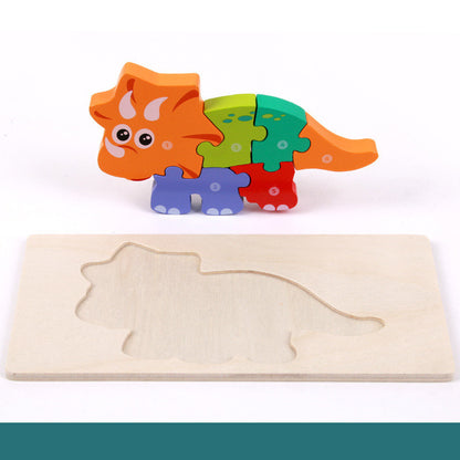 Children's Educational Toys Wooden Three-dimensional Montessori - Little Luppo
