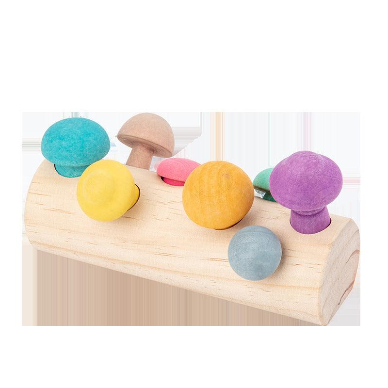 Simulation Mushroom Picking Game Wooden Toys - Little Luppo