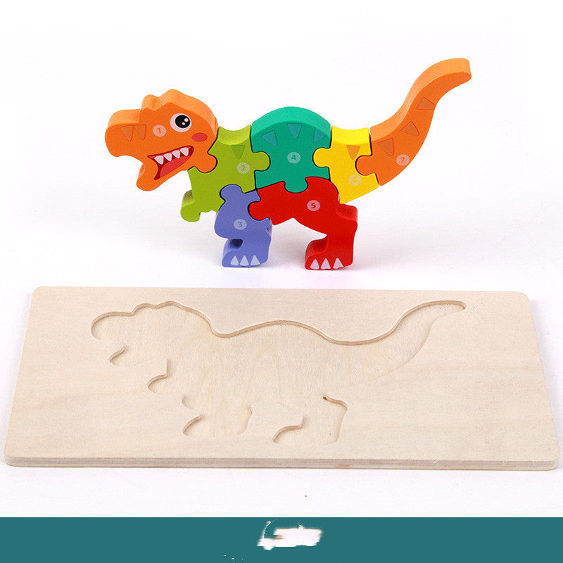 Children's Educational Toys Wooden Three-dimensional Montessori - Little Luppo