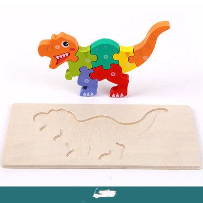 Children's Educational Toys Wooden Three-dimensional Montessori - Little Luppo