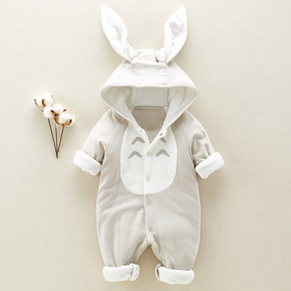 Padded Hooded Baby Romper - Little Luppo