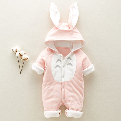 Padded Hooded Baby Romper - Little Luppo