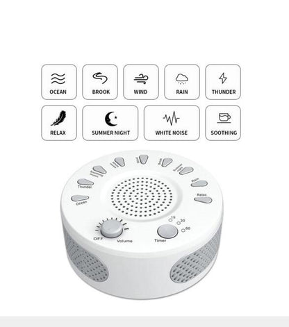 Baby Sleep Soothers Sound Machine White Noise Record Voice Sensor with 9 Soothing Sound Auto-off Timer For Home Office Travel - Little Luppo