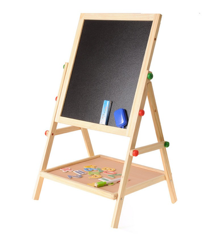 Kids 2 In 1 Wooden Blackboard Whiteboard Children Art Easel - View 4
