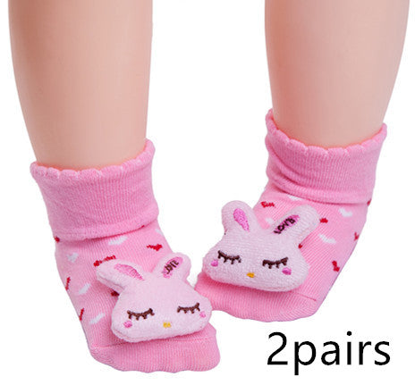 Cute Baby Animal Doll Baby Three-dimensional Socks - Little Luppo