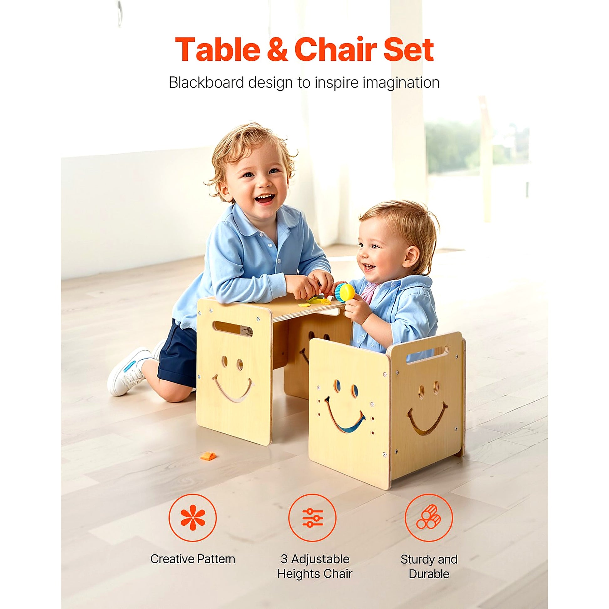 Montessori Weaning Table and Chair Set - View 4 | Little Luppo