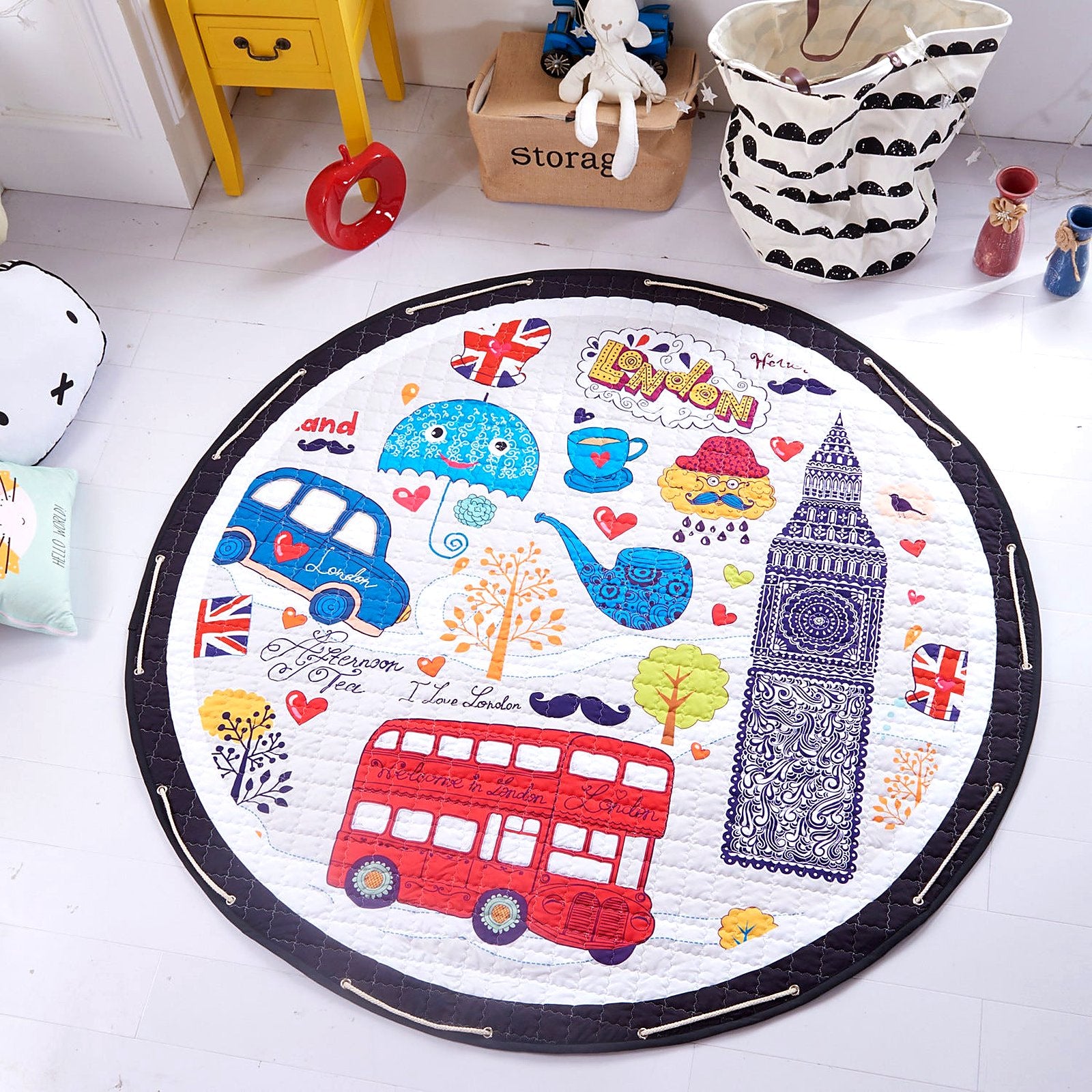 Round Baby Crawling Play Mat - Little Luppo