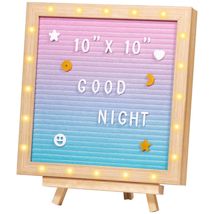 Gradient LED Felt Letter Board - Little Luppo