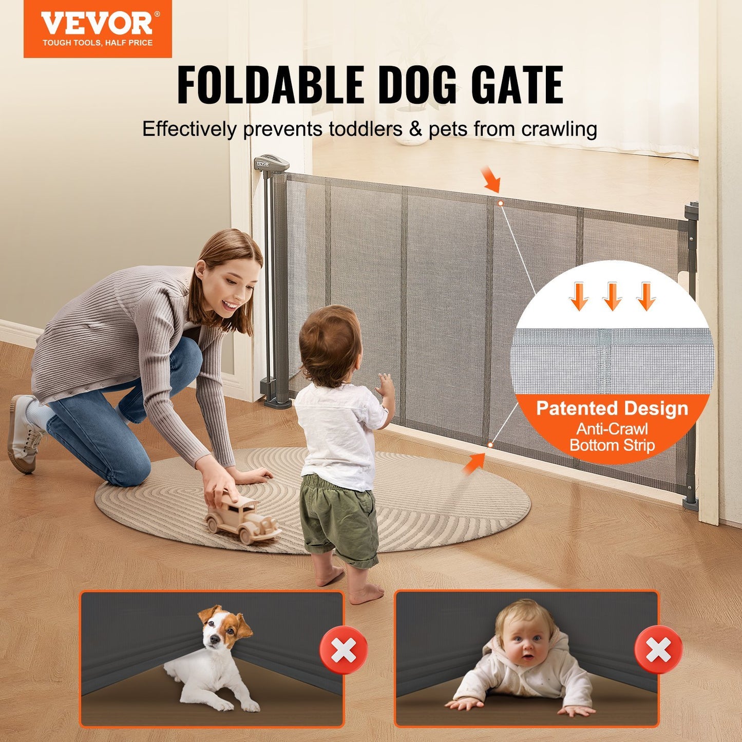 Retractable Safety Gate 60 - Little Luppo