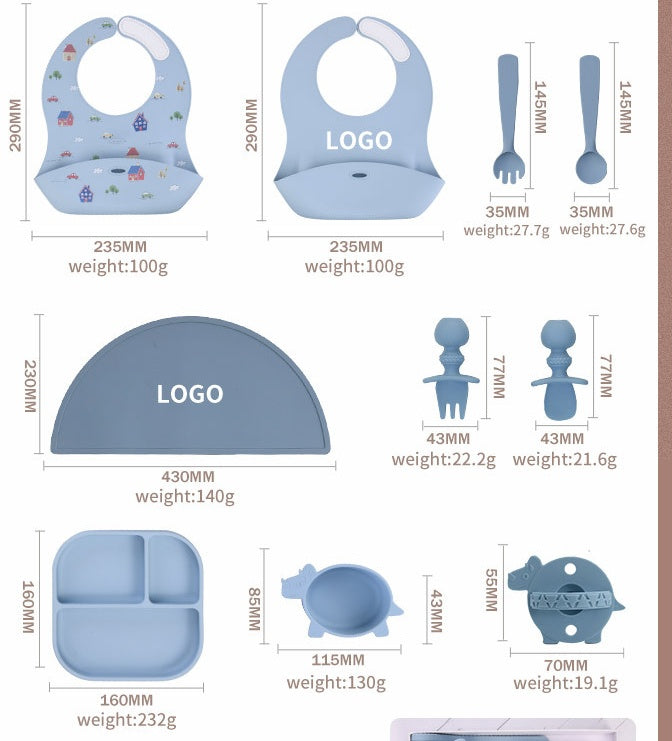 Silicone Baby Tableware - Little Luppo