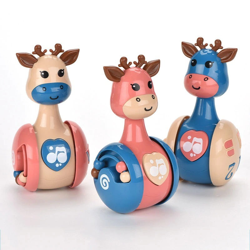 Sliding Deer Baby Rattle Tumbler - Little Luppo